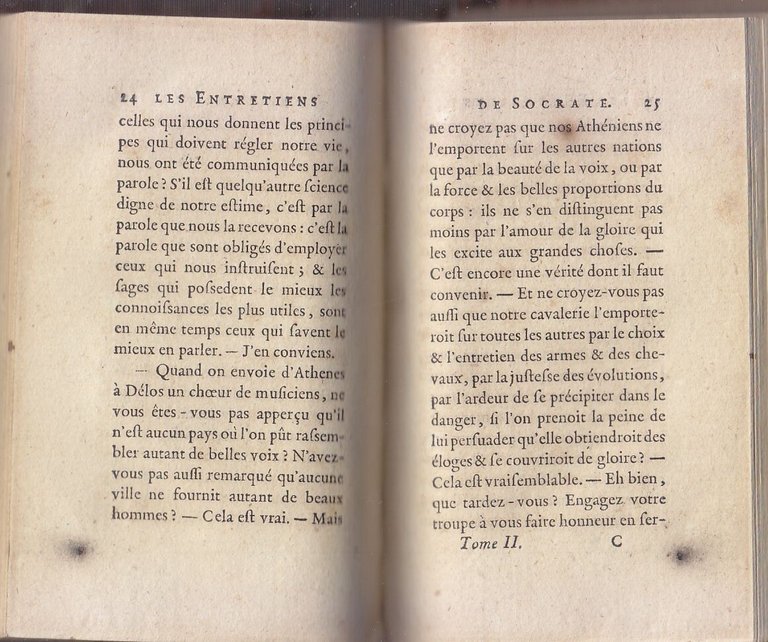 LES ENTRETIENS MEMORABLES DE SOCRATE tome I e II 1783 …