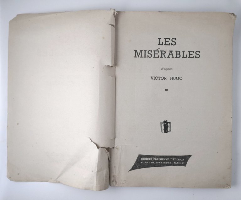 LES GRANDS ROMANS D'AVENTURES EN IMAGES Sociètè Parisienne Miserables cinq …