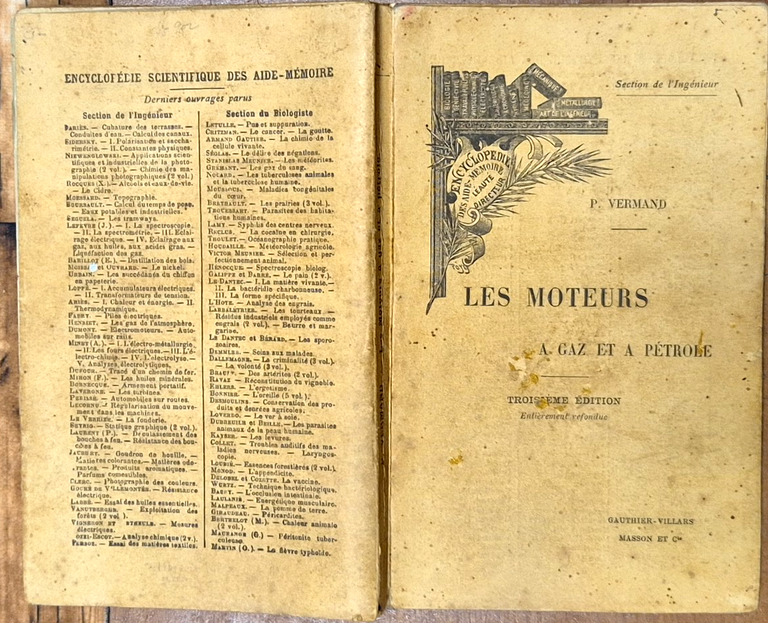 LES MOTEURS A GAZ ET A PETROLE di P Vermand … | Immagine Gallery 2