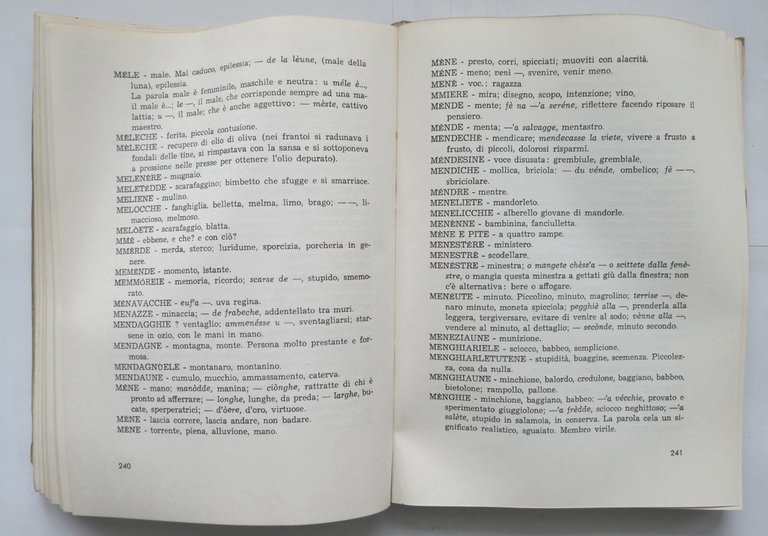 LESSICO GIOVINAZZESE ITALIANO di Donato Maldarelli 1967 Apicella libro dialetto