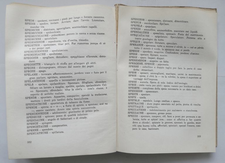 LESSICO GIOVINAZZESE ITALIANO di Donato Maldarelli 1967 Apicella libro dialetto
