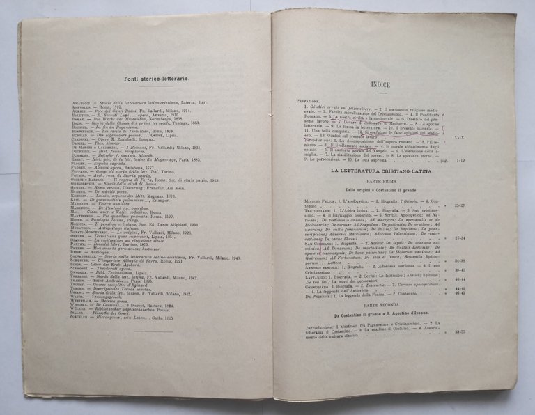 LETTERATURA CRISTIANO LATINA NEL MEDIOEVO di Alessandro Aureli 1945 Libro