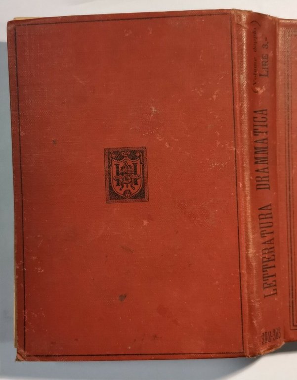 LETTERATURA DRAMMATICA di Cesare Levi 1900 Hoepli manuale libro antico