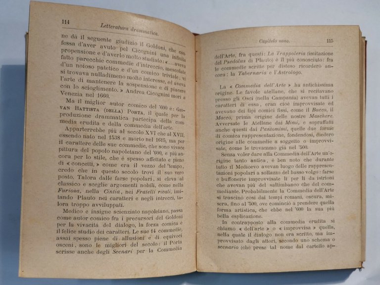 LETTERATURA DRAMMATICA di Cesare Levi 1900 Hoepli manuale libro antico