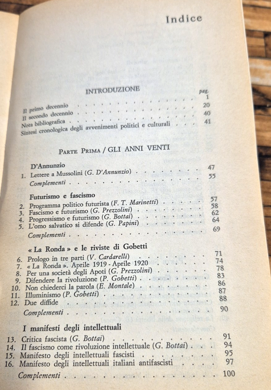 LETTERATURA E CULTURA DEL PERIODO FASCISTA di Giuliano Manacorda 1979 …