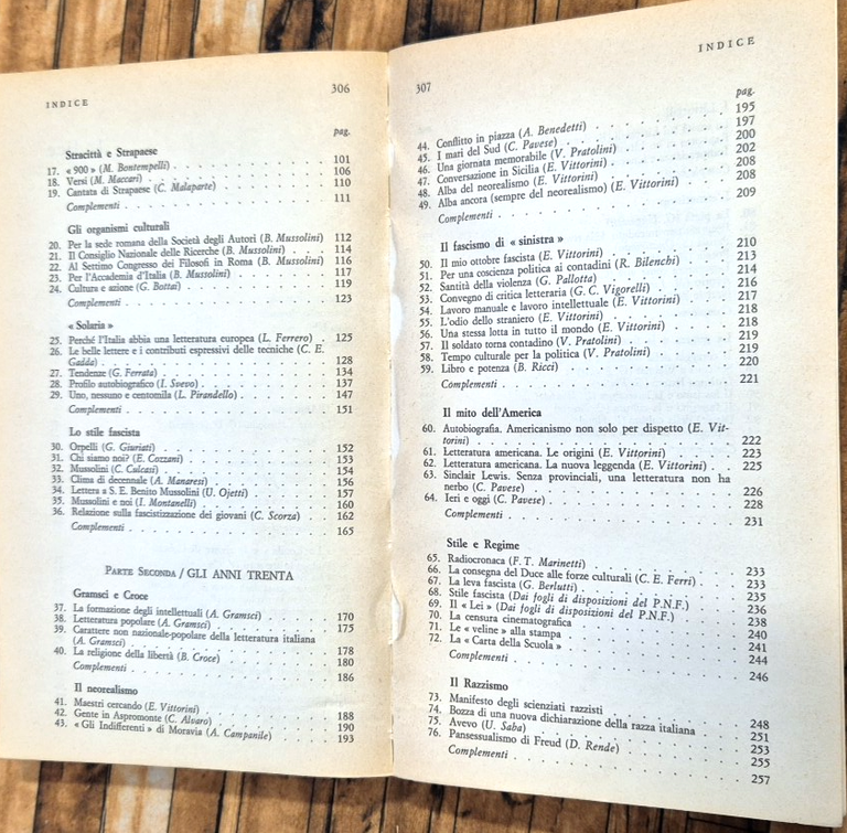 LETTERATURA E CULTURA DEL PERIODO FASCISTA di Giuliano Manacorda 1979 …