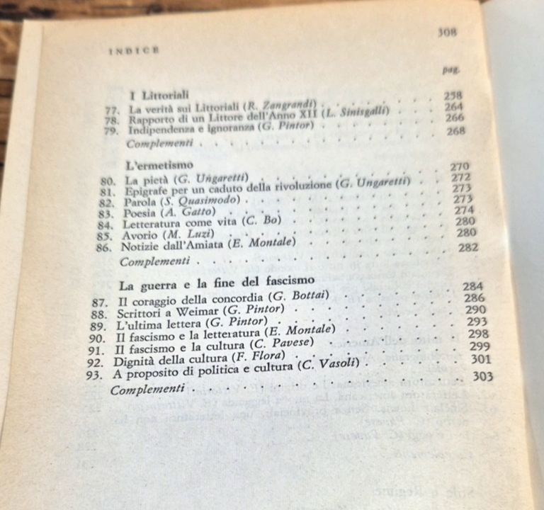 LETTERATURA E CULTURA DEL PERIODO FASCISTA di Giuliano Manacorda 1979 …
