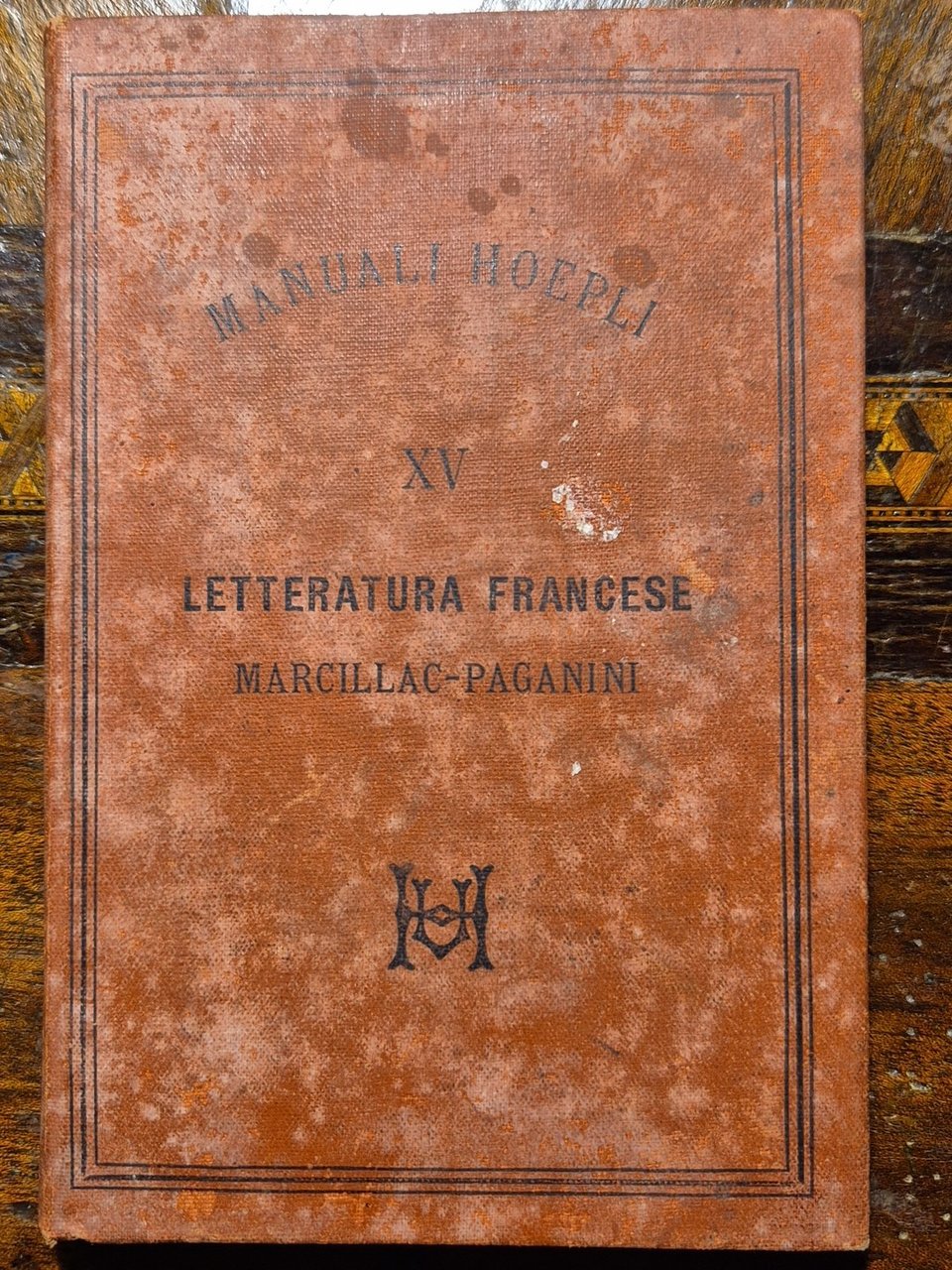 Letteratura francese di Marcillac 1885 hoepli libro manuale traduzione Paganini