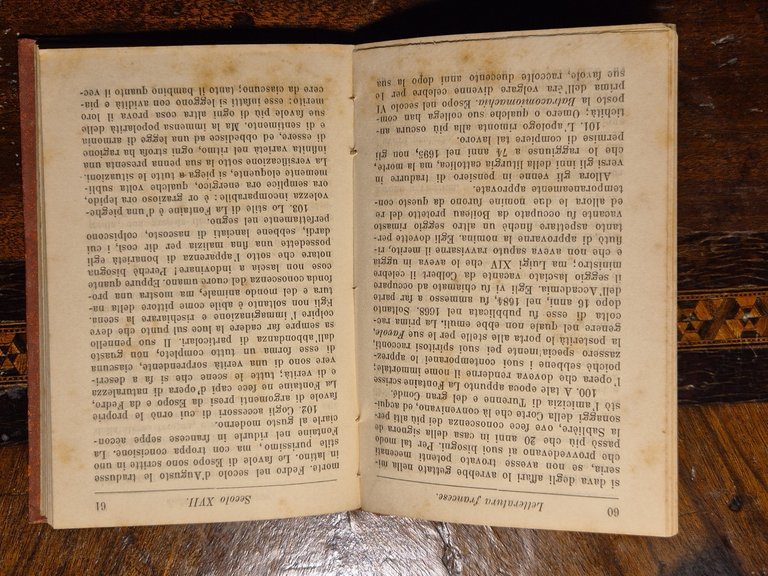 Letteratura francese di Marcillac 1885 hoepli libro manuale traduzione Paganini