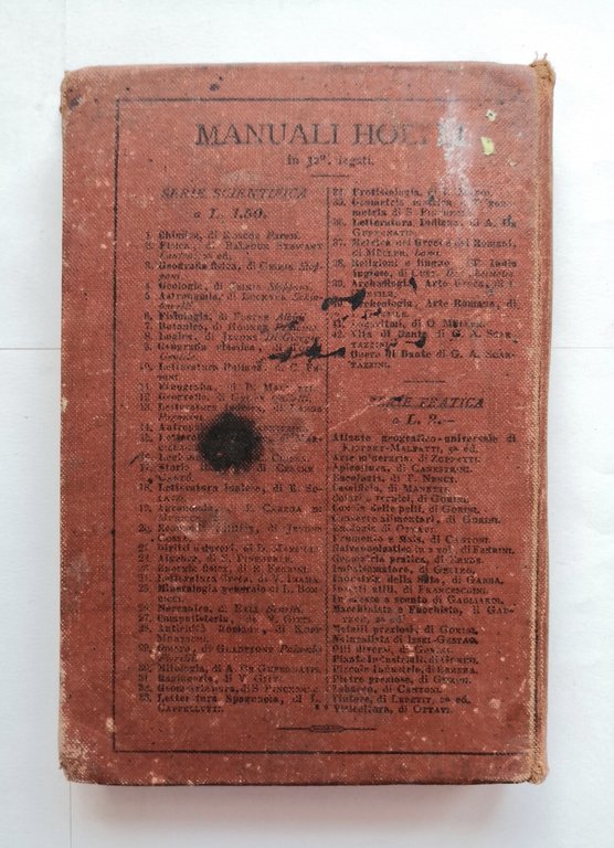 LETTERATURA GRECA di Vigilio Inama 1884 Ulrico Hoepli libro manuale …