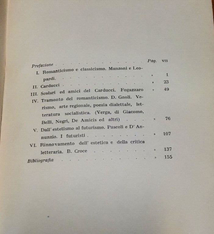 LETTERATURA ITALIANA CONTEMPORANEA di Carlo Vossler romanticismo futurismo 1916