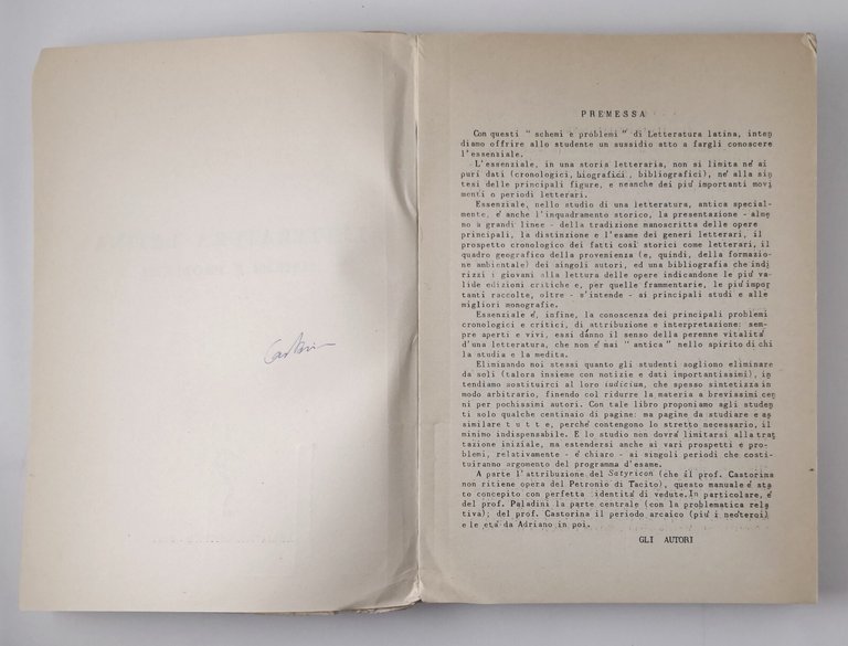 LETTERATURA LATINA Schemi e Problemi di Paladini e Castorina - …