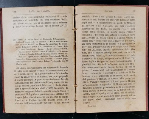 LETTERATURE SLAVE volume II Russi Polacchi Boemi di D Ciampoli …