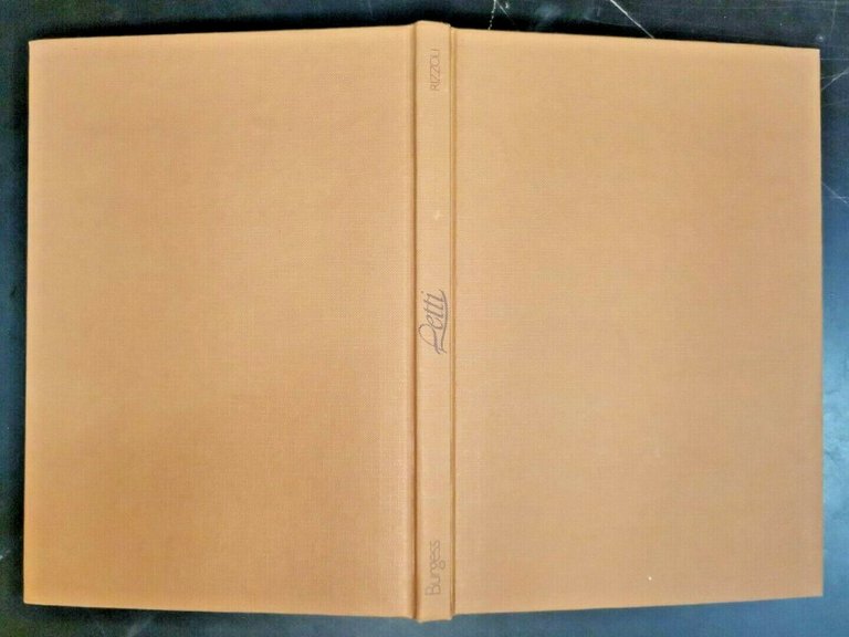 LETTI di Anthony Burgess 1982 Rizzoli libro arte costume