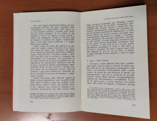 LETTURE GALILEIANE di Alberto Pasquinelli 1968 il Mulino libro epistemologia