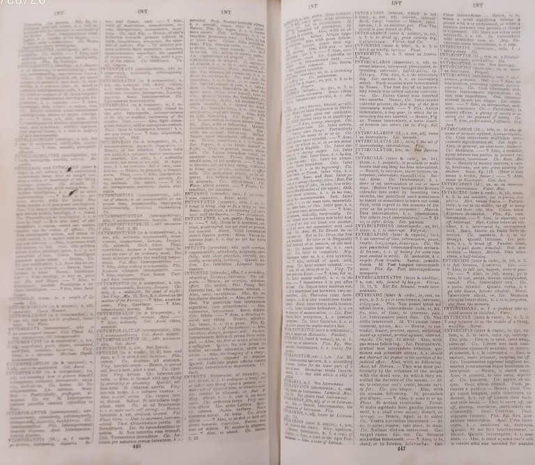 LEXICON OF THE LATIN LANGUAGE di Leverett 1850 Libro Antico …