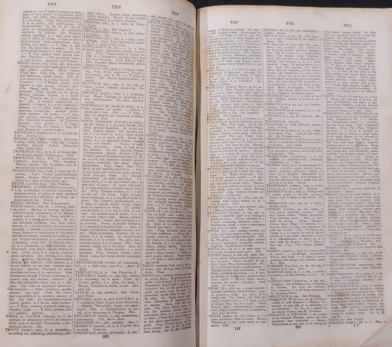 LEXICON OF THE LATIN LANGUAGE di Leverett 1850 Libro Antico …