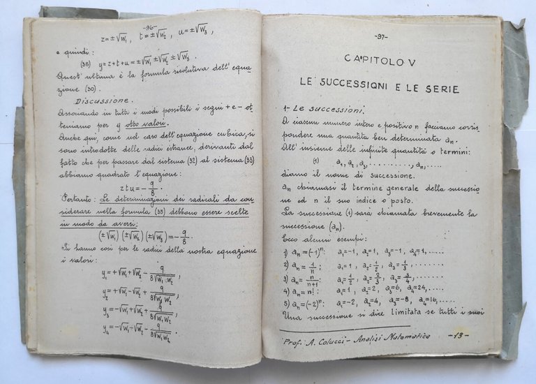 LEZIONI DI ANALISI MATEMATICA di A Colucci Libro Raffaele Pironti …