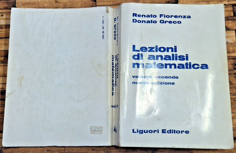 LEZIONI DI ANALISI MATEMATICA Volume II di Renato Fiorenza e … | Immagine Gallery 2