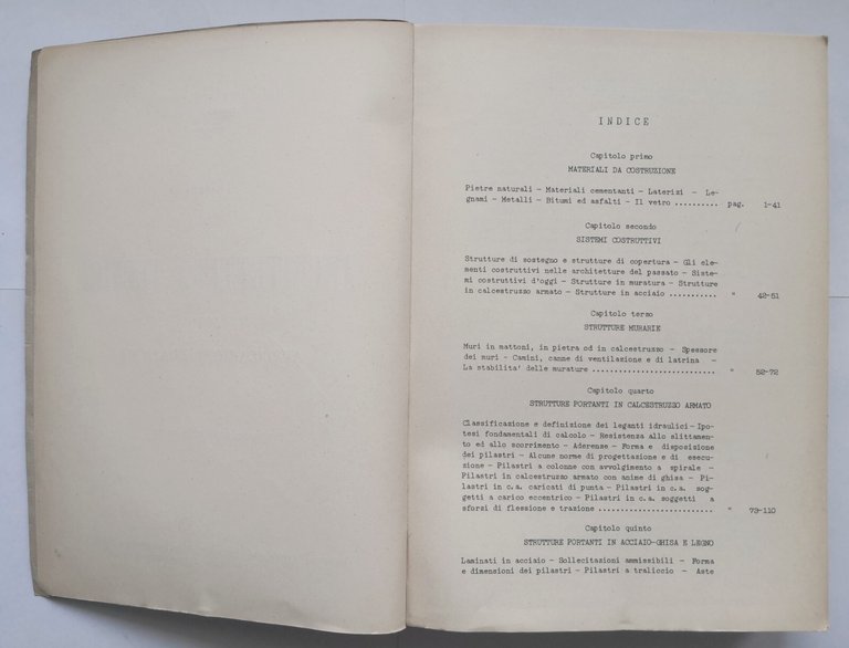 LEZIONI DI ARCHITETTURA TECNICA applicazioni pratiche Ettore Pittini 1957 Libro