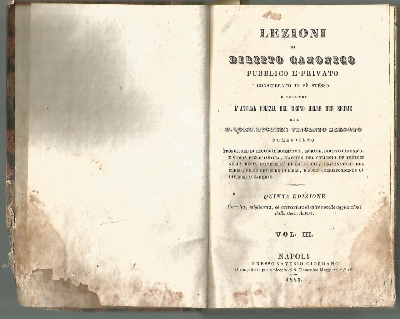 Lezioni Di Diritto Canonico pubblico e privato 4 tomi in …