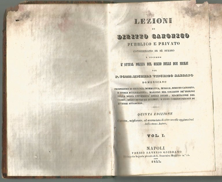 Lezioni Di Diritto Canonico pubblico e privato 4 tomi in …