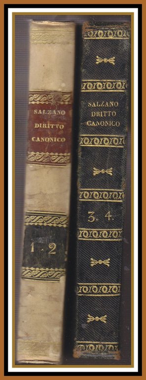 LEZIONI DI DIRITTO CANONICO PUBBLICO E PRIVATO Salzano 4 tomi …