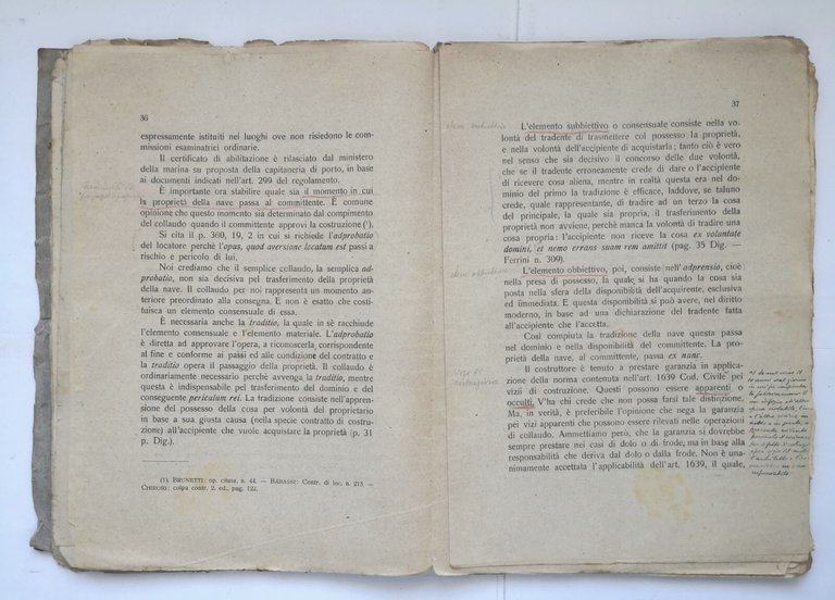 LEZIONI DI DIRITTO MARITTIMO Gabriele Faggella 1921 Casini Libro scolastico