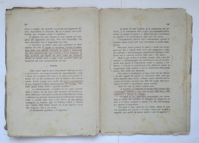 LEZIONI DI DIRITTO MARITTIMO Gabriele Faggella 1921 Casini Libro scolastico