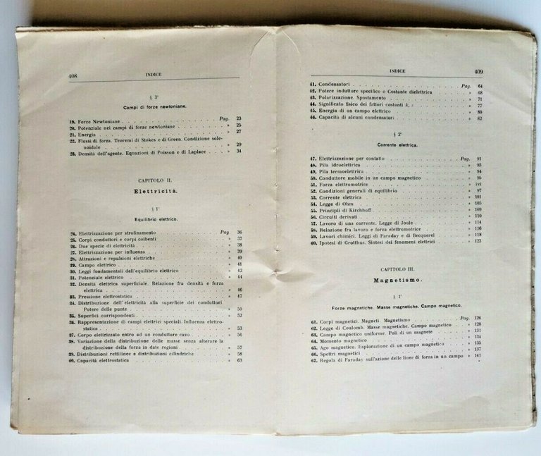 LEZIONI DI ELETTROTECNICA di Galileo Ferraris 1928 Viglongo Libro fondamenti