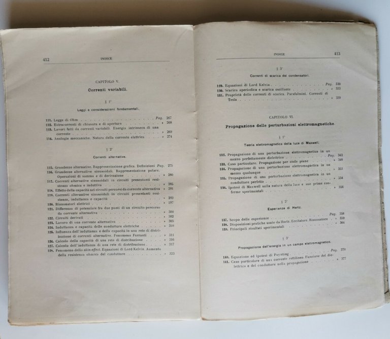 LEZIONI DI ELETTROTECNICA di Galileo Ferraris 1928 Viglongo Libro fondamenti