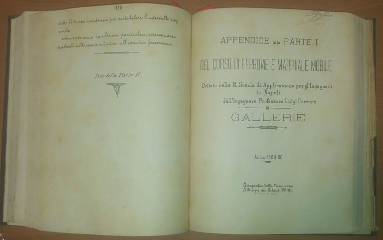 LEZIONI DI FERROVIE E MATERIALE MOBILE Ferrara 1889 TRAMVIE tavole …