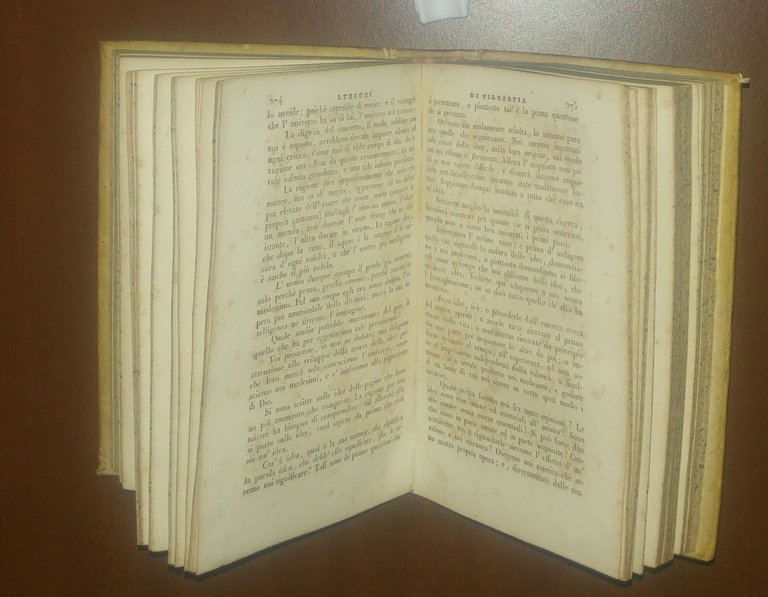 LEZIONI DI FILOSOFIA su principj dell'intelligenza Laromiguiere 1839 Gamba Libro