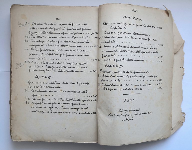 LEZIONI DI GEOMETRIA ANALITICA Nicolò Spampinato 1943 Circolo Matematico Libro