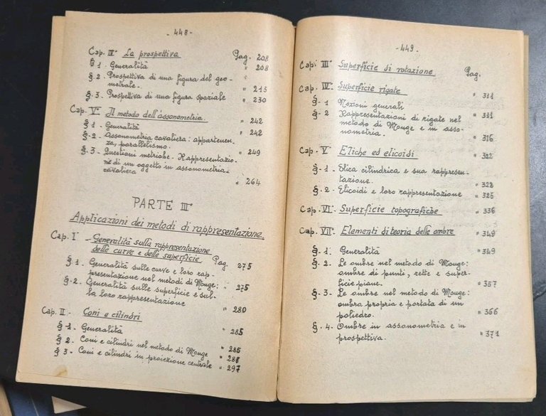 LEZIONI DI GEOMETRIA DESCRITTIVA Guido Zappa 1953 Editrice Studium Libro