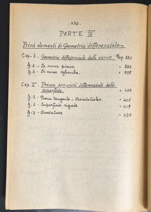 LEZIONI DI GEOMETRIA DESCRITTIVA Guido Zappa 1953 Editrice Studium Libro