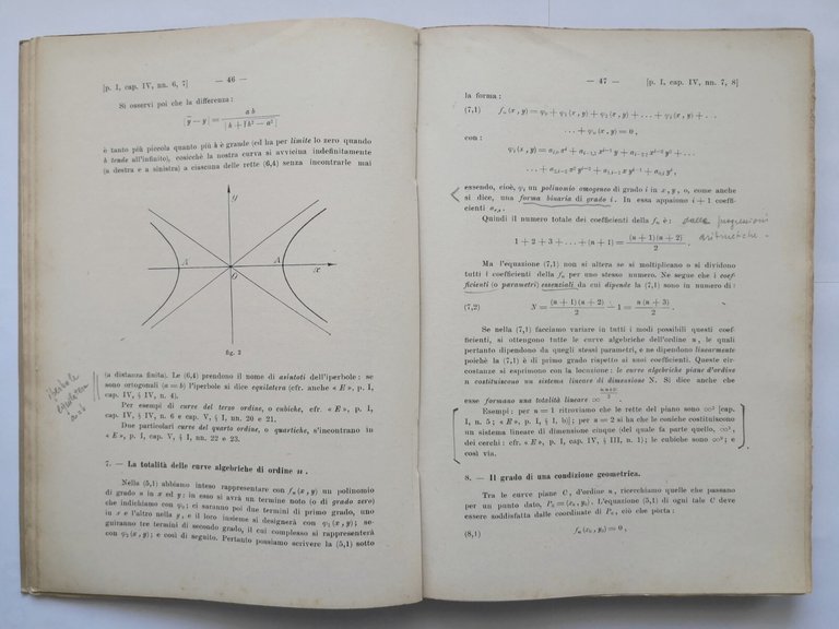 LEZIONI DI GEOMETRIA di Luigi Campedelli 3 volumi 1950 1953 …