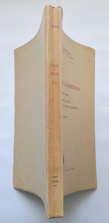LEZIONI DI GEOMETRIA di Luigi Campedelli 3 volumi 1950 1953 …