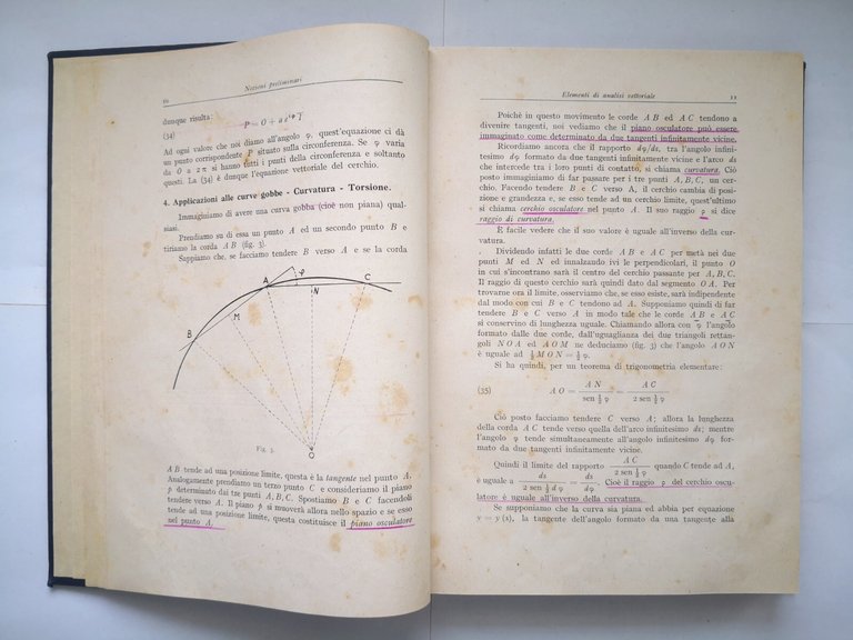 LEZIONI DI MECCANICA RAZIONALE PER GLI INGEGNERI Armellini 1945 Hoepli …