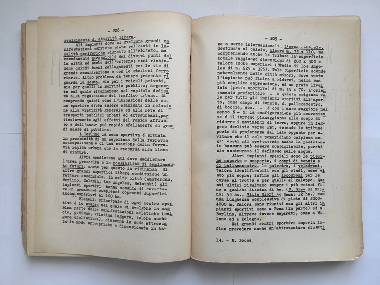 LEZIONI DI TECNICA URBANISTICA di Mario Zocca parte I 1950 …