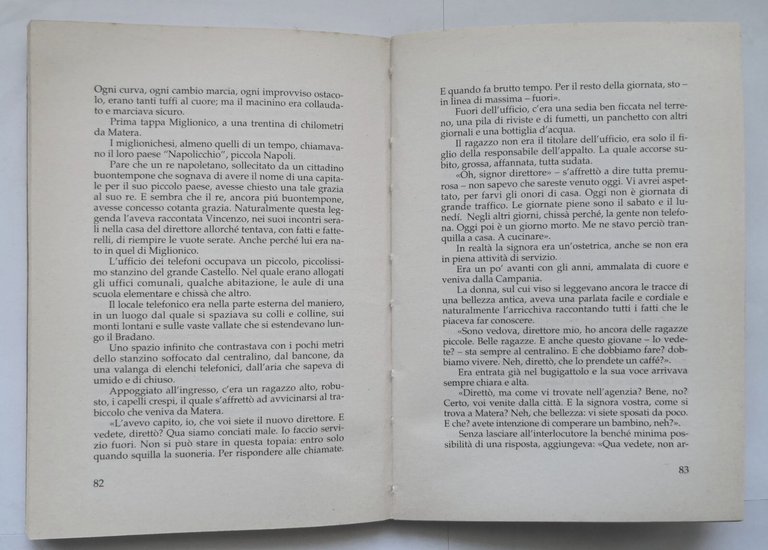 LEZIONI DI TELEFONO di Vito Maurogiovanni 1996 Schena romanzo