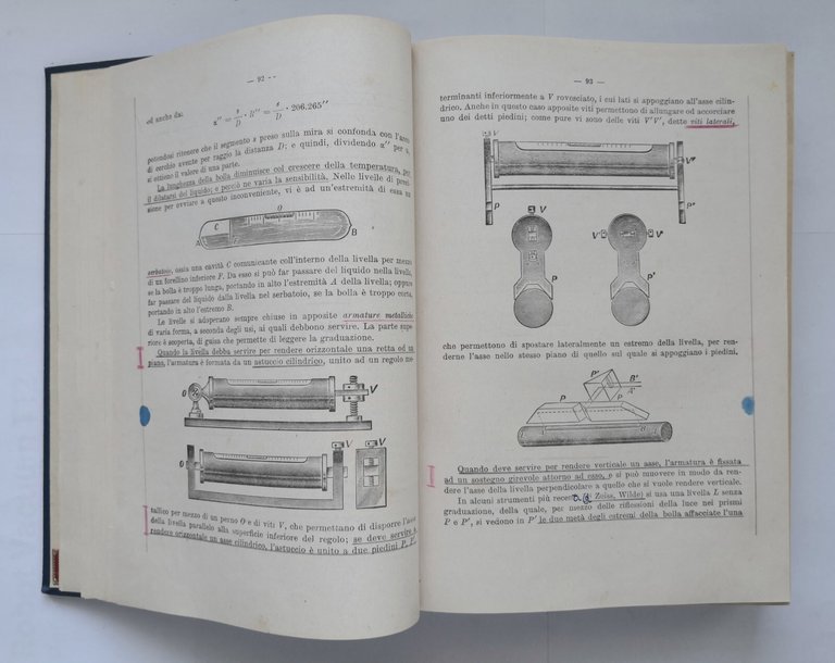 LEZIONI DI TOPOGRAFIA di Cesare Aimonetti 3 volumi in 1 …
