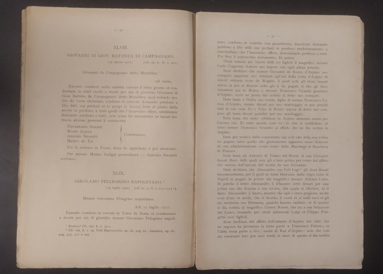 LIBERI PENSATORI BRUCIATI IN ROMA di Domenico Orano 1904 Unione …