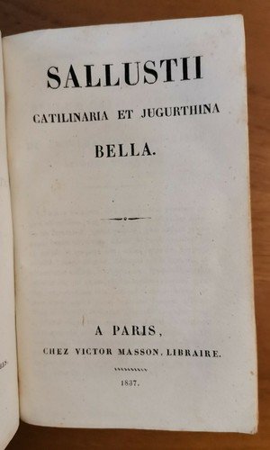 LIBRO ANTICO 3 volumi Fedro Sallustio Cornelio Nepote 1836 Victor …