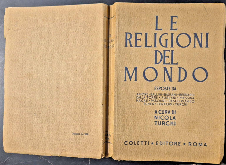 LE RELIGIONI DEL MONDO a cura di Nicola Turchi 1946 …