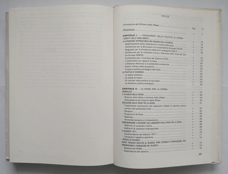 LIBRO BIANCO DELLA DIFESA 1977 Ministero Libro sicurezza Italia e …