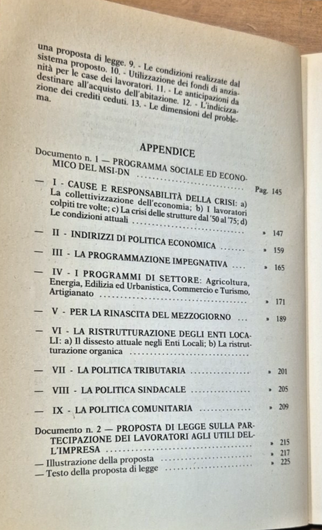LIBRO BIANCO SULLA POLITICA ECONOMICA DEL MSI DN Parito 1977 … | Immagine Gallery 6
