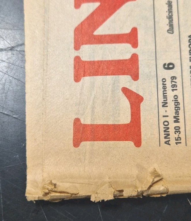 LINEA anno 1 numero 6 maggio 1979 direttore Pino Rauti …