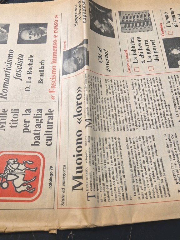 LINEA anno 1 numero 6 maggio 1979 direttore Pino Rauti …