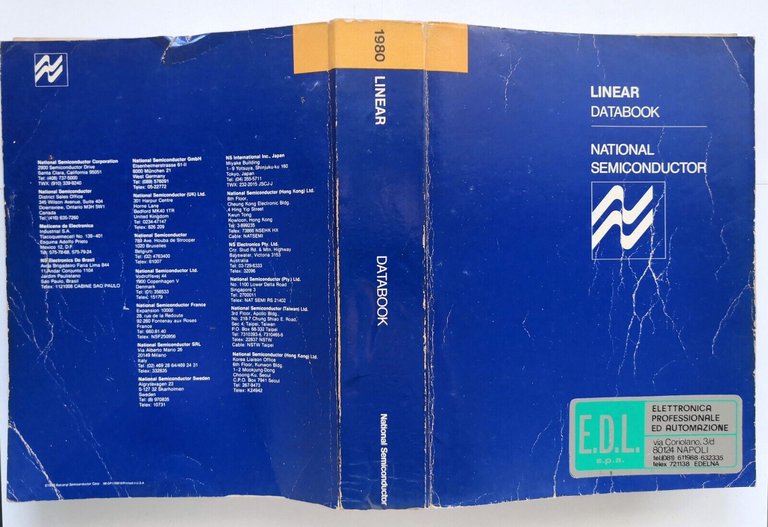 LINEAR DATABOOK 1980 National Semiconductor Corporation Libro 1980 Semiconduttor
